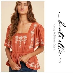 Desert Poppy Bohemian Top